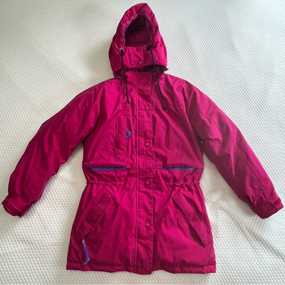 Vintage Eddie Bauer Gore-Tex Pink Goose Down Parka Jacket Women’s Small